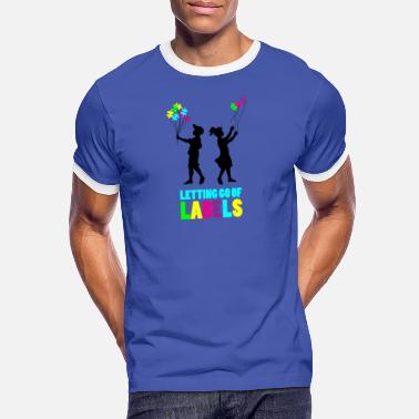 Autystyczne AUTISM LET IT GO rodzeństwo autystyczne - Koszulka męska z kontrastowymi wstawkami