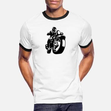 Biker biker - Koszulka męska z kontrastowymi wstawkami