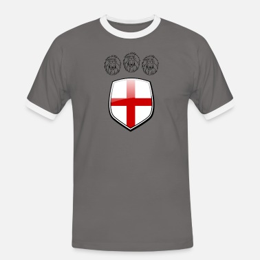 Mens Patriotic 3 Lions Football Fan Organic Cotton T-Shirt buzz shirts England 