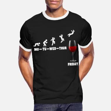 Vinfest Vinfest feiringer - Kontrast T-skjorte for menn