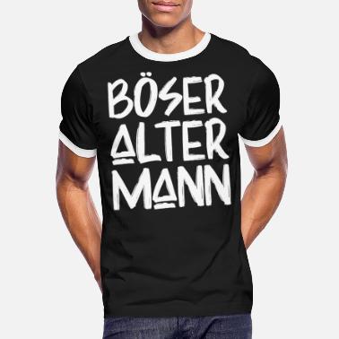 Alter Mann Herren Vintage Totenkopf Böser alter Mann T-Shirt 