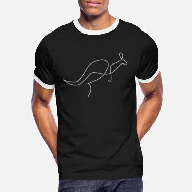 Missmapel Kangaroo - Kangaroo Oneline - Men&#39;s Ringer T-Shirt