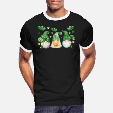 Contest Gnome Irish Lucky Beer Drinking - Männer Ringer T-Shirt