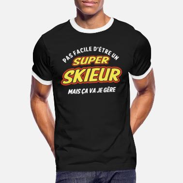 Moniteur De Ski Super skieur , je gère - T-shirt contrasté Homme