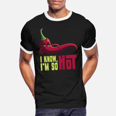Chili Olen niin kuuma, lahja chili paprikat mausteinen - Naisten u-aukkoinen t-paita