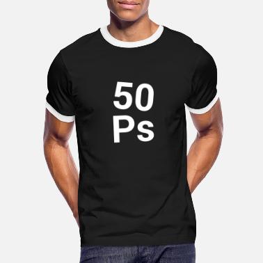 Ps 50 Ps - Koszulka męska z kontrastowymi wstawkami