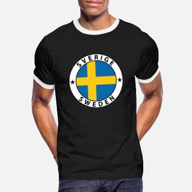 Vintersport Sverige - Kontrast T-skjorte for menn