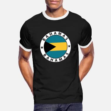 Karaiby Bahamy - Koszulka męska z kontrastowymi wstawkami