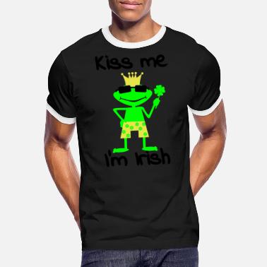Kiss kiss me I&#39;m Irish - Men&#39;s Ringer T-Shirt