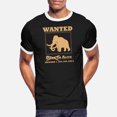 Wanted Wanted - Mammoth - Koszulka męska z kontrastowymi wstawkami