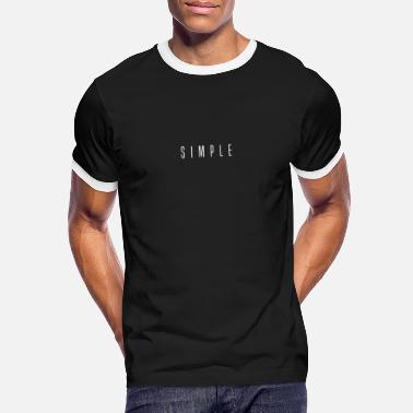 Enkel ENKEL - Kontrast T-skjorte for menn