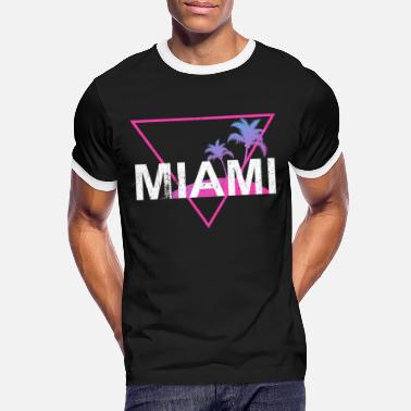 Beach Miami Beach - Men&#39;s Ringer T-Shirt
