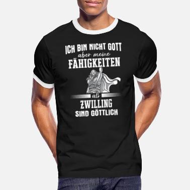 Gott Zwilling Zwillinge Bruder Schwester Spruch - Männer Ringer T-Shirt