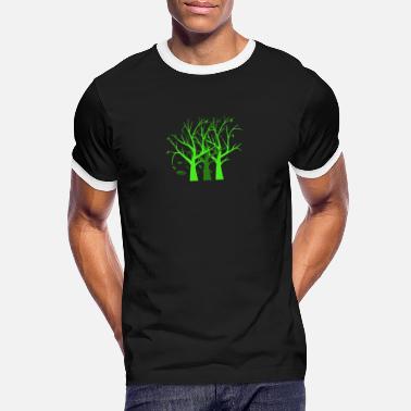 Przerabianie Surowców Wtórnych Tree - Koszulka męska z kontrastowymi wstawkami