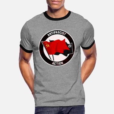 Antifascistische Antifascistische actie - Mannen ringer T-shirt