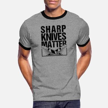Sharp Chef Cooking Kitchen Gift - Men&#39;s Ringer T-Shirt