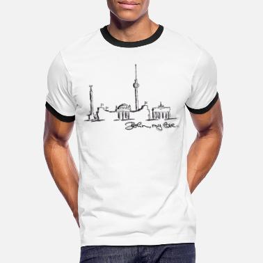 Mur Berlin - T-shirt contrasté Homme