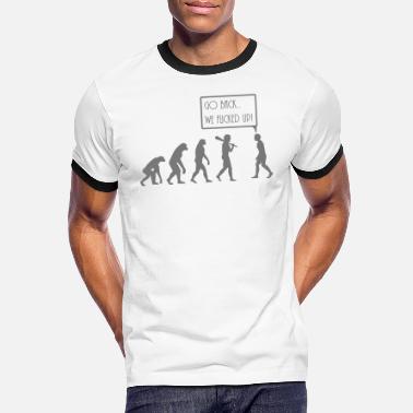 Evolusjon evolusjon - Kontrast T-skjorte for menn