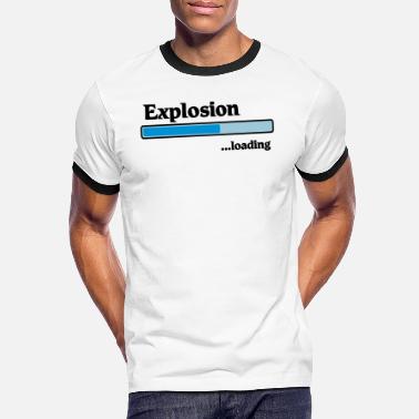 Explosion Explosion loading - Koszulka męska z kontrastowymi wstawkami