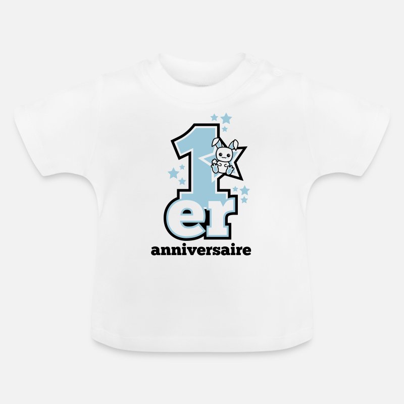 Personnalisé 1er Premier Anniversaire T-Shirt et bib set Cupcake design peut ajouter date 