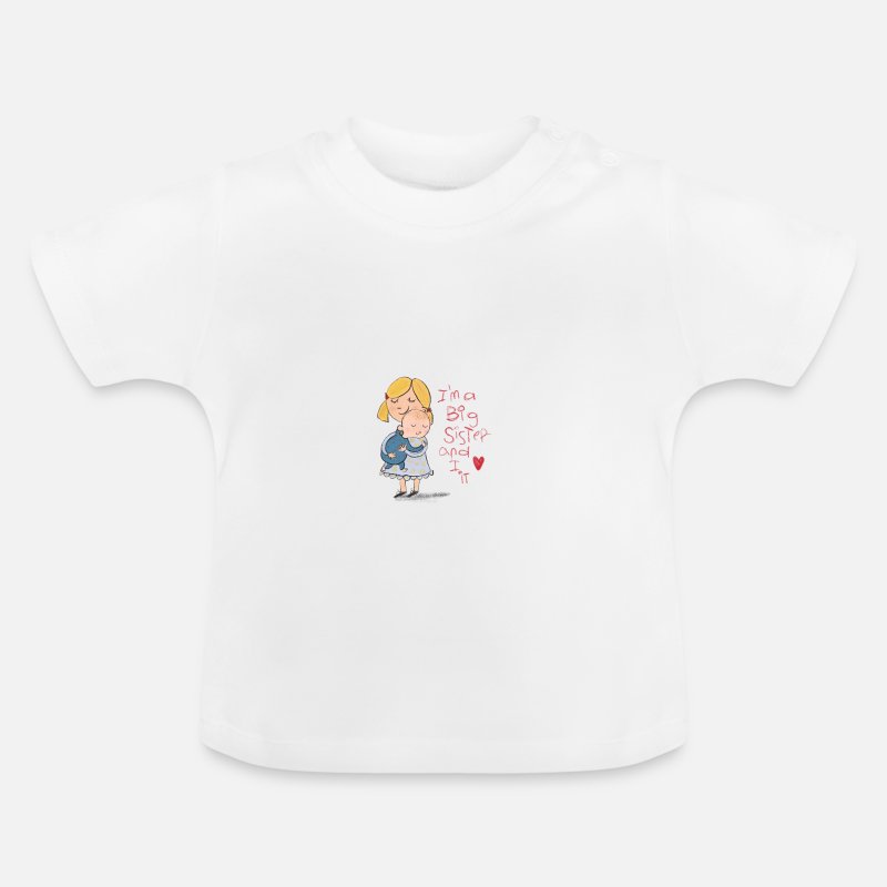 Baby T-Shirt Spruch "Ich werde große Schwester" Herz 100% BIO Baumwolle 