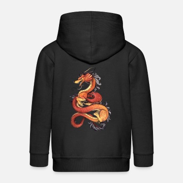 Asian dragon - Kids&#39; Premium Zip Hoodie