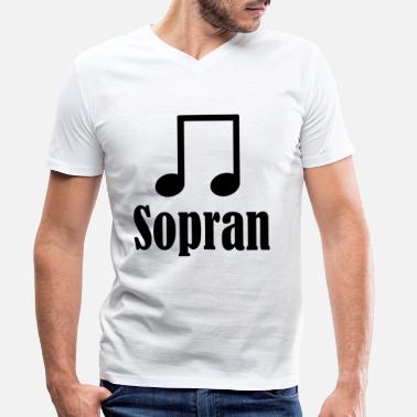 Sopraano sopraano - Miesten v-aukkoinen t-paita