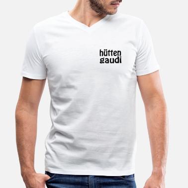 Hüttengaudi Hüttengaudi - Miesten v-aukkoinen t-paita