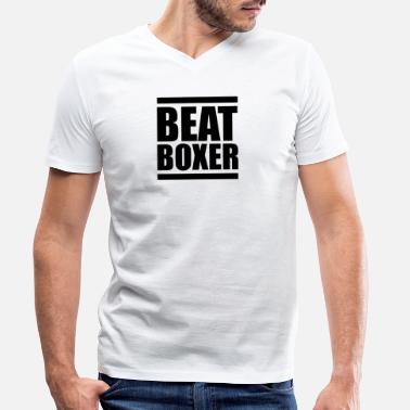 Beatbox Beatbox Beatbox Beatbox Beatbox - Männer Bio T-Shirt mit V-Ausschnitt