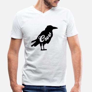Crow crow - Männer Bio T-Shirt mit V-Ausschnitt