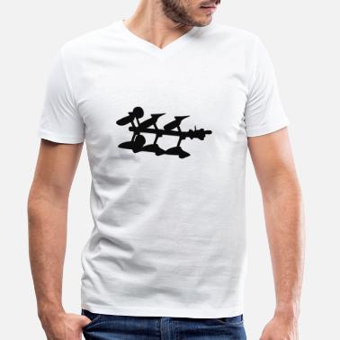 Pflug Pflug - Männer Bio T-Shirt mit V-Ausschnitt