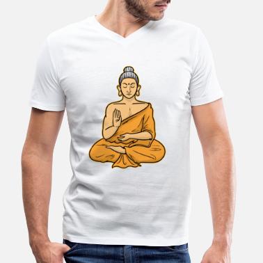 Ritual Ritual Buddha - T-skjorte med V-hals for menn