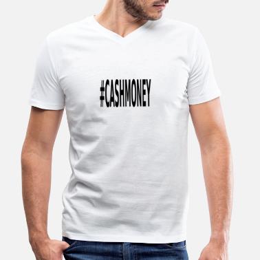 Cash cash Money - Koszulka męska z dekoltem w serek