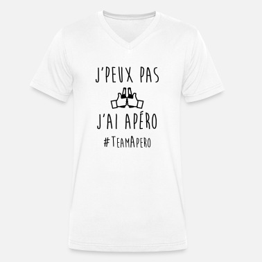 T-shirt humour cadeau fête anniversaire Homme "Je peux pas j'ai apéro" 