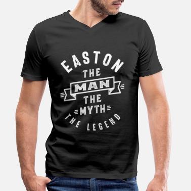 Easton Eastonin henkilökohtaisen nimen syntymäpäivälahja - Miesten v-aukkoinen t-paita