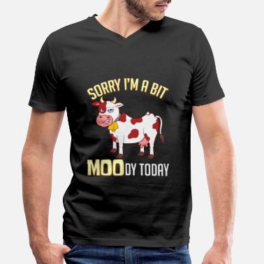 Moody Sarcastic Shirt Full Of Sarcasms Saying Sorry - Men&#39;s Organic V-Neck T-Shirt