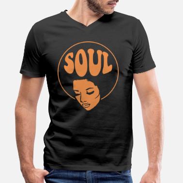 Funky Soul Music Black Music Jazz - Maglietta con scollo a V uomo