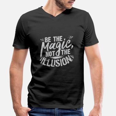 Magie magie - Mannen V-hals bio T-shirt