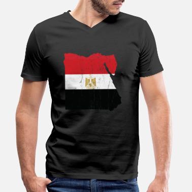 Egypten Egypten - T-shirt med V-ringning herr
