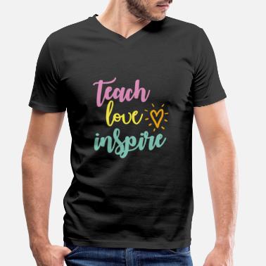 Formation Des Enseignants Influence de l’enseignant Formation des enseignants Enseignant de l’école - T-shirt bio col V Homme