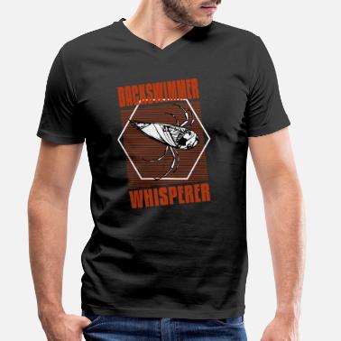 Bug koszulka retro backswimmer whisperer - Koszulka męska z dekoltem w serek