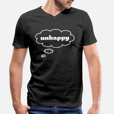 Unhappy unhappy - Men&#39;s Organic V-Neck T-Shirt