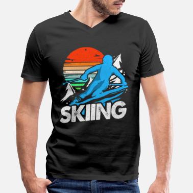 Skier Ski Ski Ski Ski Ski - T-shirt bio col V Homme