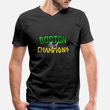 City Of Champions Boston city of champions shirt - Men&#39;s Organic V-Neck T-Shirt