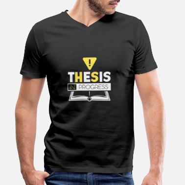 Thesis Thesis in Progress Gift Master Bachelor Thesis - Koszulka męska z dekoltem w serek