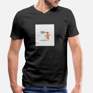 Tuulinen Tuulimyrsky tuulinen myrsky - Miesten v-aukkoinen t-paita