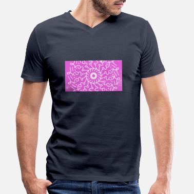 Loputon Rakkaus mandala - Miesten v-aukkoinen t-paita