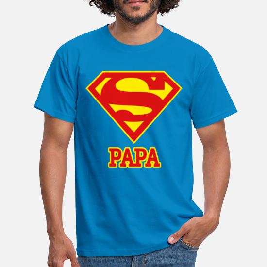 Super Papa T Shirt Cadeau Fête des Pères SUPER MAN Papa Tee Sweat à Capuche CAP SWEAT POLO TOP 