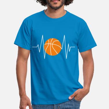 Kocham Koszykówki tętno koszykówki - Koszulka męska