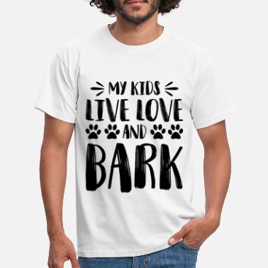Szczekać Psy dzieci uwielbiają szczekać - Koszulka męska